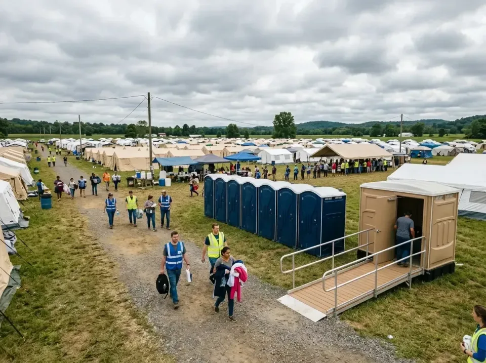 disaster-relief-camp-restrooms-010 — frequently asked questions, Dumpster & Portable Bathrooms Rental in Santa Claus, IN